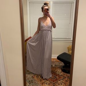 Gorgeous lilac maxi dress